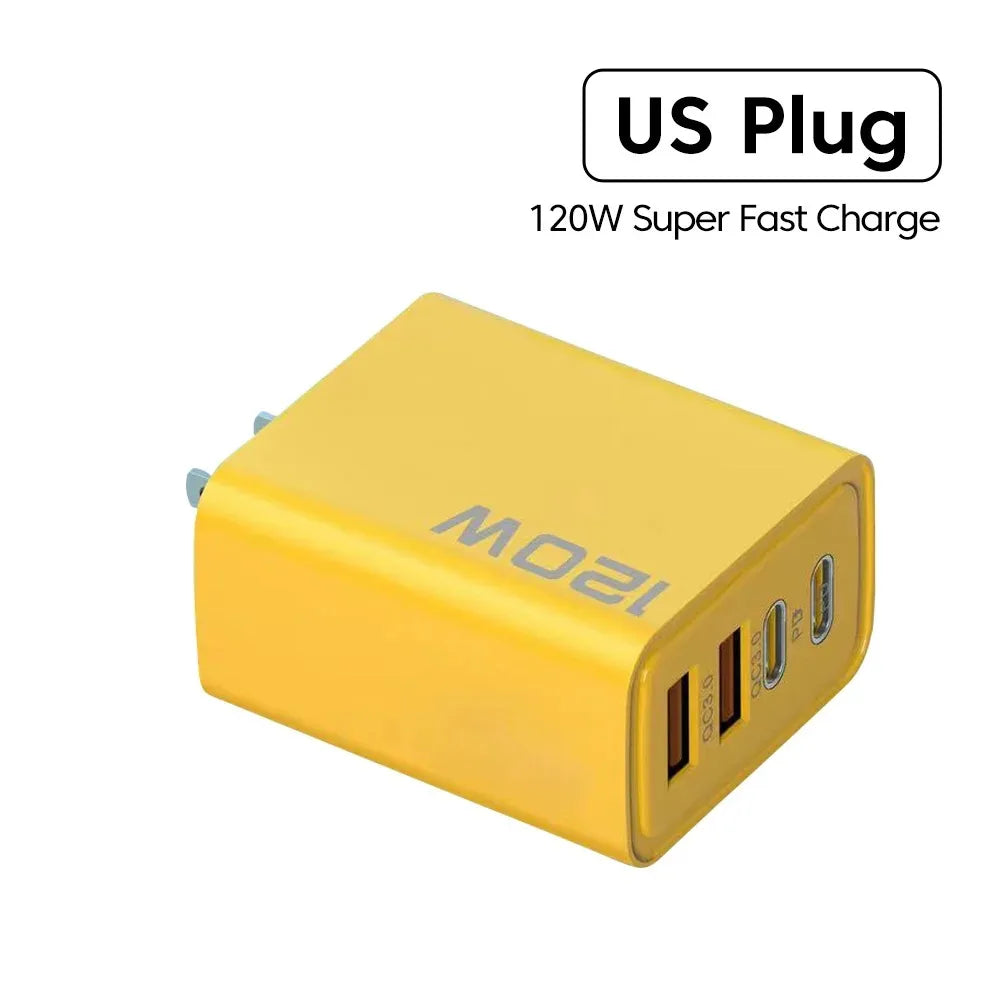 4 Ports USB C PD Charger Quick Charge 3.0 Type C